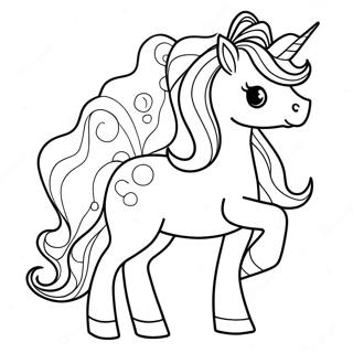 Sparkle Unicorn Coloring Page | Sparkle coloring page