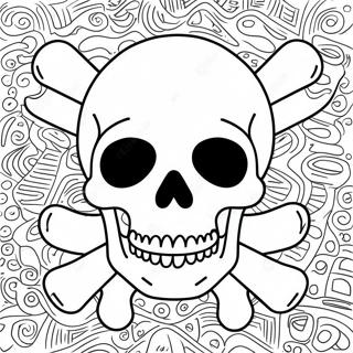 Skull and Crossbones Coloring Page | Skull and Crossbones coloring page