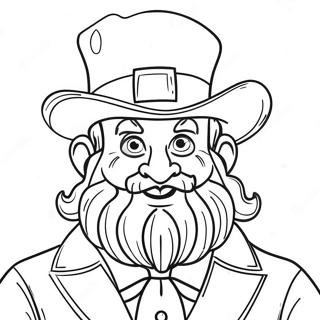 Scary Leprechaun Coloring Page | Scary Leprechaun coloring page
