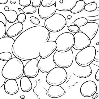 Pedrinhas Páginas para Colorir