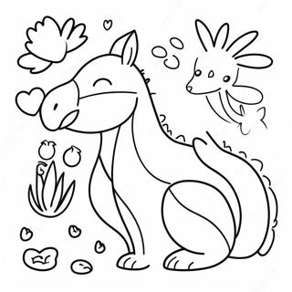 Minimalist Animal Outline Coloring Page | Minimalist coloring page