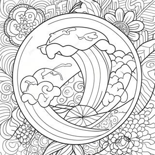 Japan Flag Coloring Page | Japan Flag Page coloring page