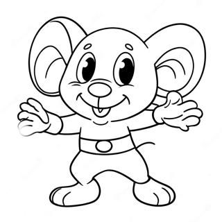Mighty Mouse Coloring Page | Mighty Mouse coloring page