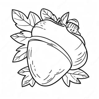 Acorn Coloring Page | Acorn coloring page