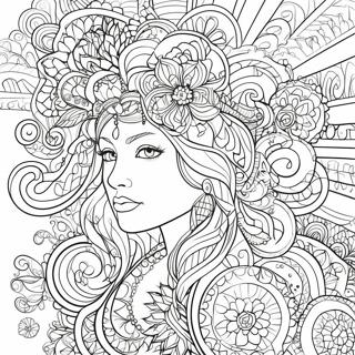Advanced Coloring Page with Intricate Designs | Expert coloring page
