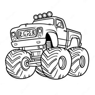 Bigfoot Monster Truck Ausmalbild | Bigfoot Monstertruck Seite Ausmalbild