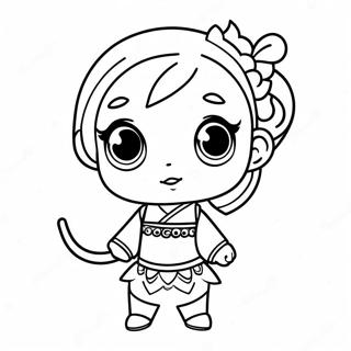 Qiqi Chibi Färgläggningssida | Genshin Impact QiQi målarbild