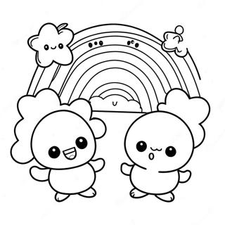 Orange Rainbow Friends Coloring Page | Orange Rainbow Friends Page coloring page