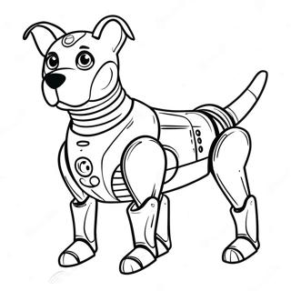 Robot Dog Coloring Page | Robot Dog coloring page