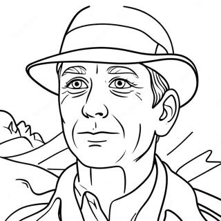 Adventurous Billy Coleman Coloring Page | Where the Red Fern Grows coloring page