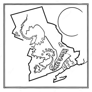 Massachusetts State Outline Coloring Page | Massachusetts coloring page
