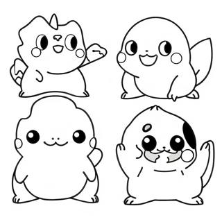 Pokemon Evolution Coloring Page | Pokemon Evolution coloring page
