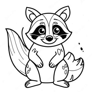Raccoon Coloring Page | Raccoon coloring page
