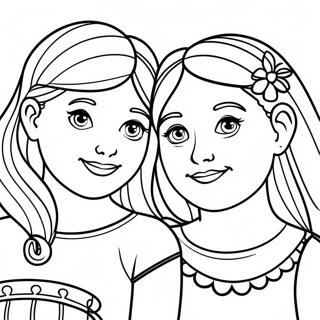 Sisters Forever Coloring Page | Sisters Forever coloring page