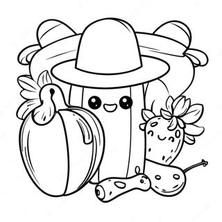 Preschool Cinco de Mayo Coloring Page | Preschool Cinco de Mayo coloring page
