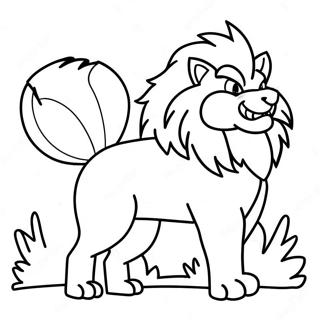 Arcanine Coloring Page | Arcanine coloring page