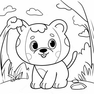 Colorful Big Fun Animal Adventure Coloring Page | Big Fun coloring page