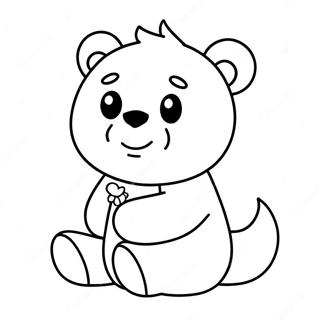 Teddiursa Cute Coloring Page | Teddiursa coloring page