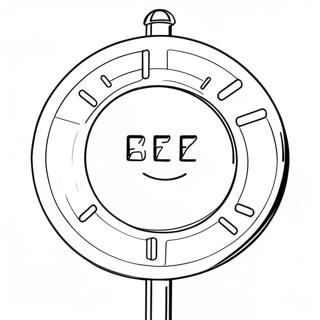 Bright Traffic Sign Coloring Page | Safety Signs coloring page