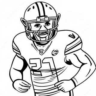 Ezekiel Elliott Coloring Page | Ezekiel Elliott coloring page
