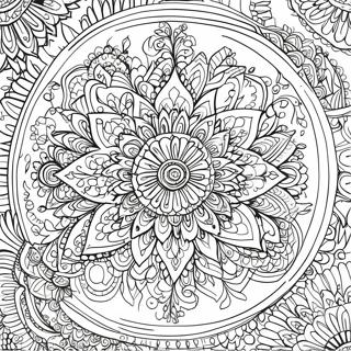 Intricate Mandala Coloring Page | Intricate coloring page