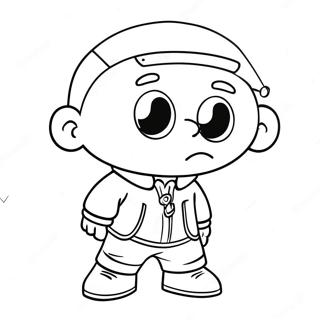 Gangsta Stewie Coloring Page | Gangsta Stewie coloring page