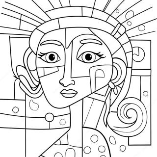 Cubism Coloring Pages