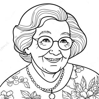 Best Grandma Coloring Page | Best Grandma coloring page