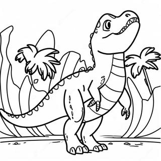 Indominus Rex Roaring Coloring Page | Indominus Rex coloring page