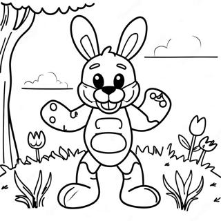 Spring Trap Coloring Page | Spring Trap coloring page