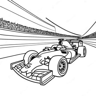 Exciting F1 Race Track Coloring Page | F1 Racing Fun coloring page