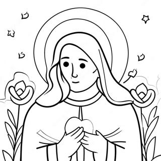Religious Valentine Coloring Page | Religious Valentine coloring page