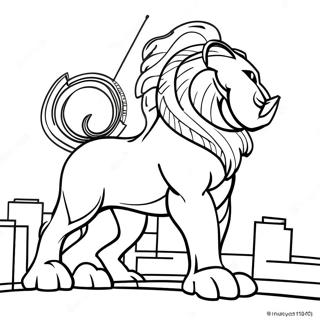 Detroit Lions Coloring Page | Detroit Lions coloring page