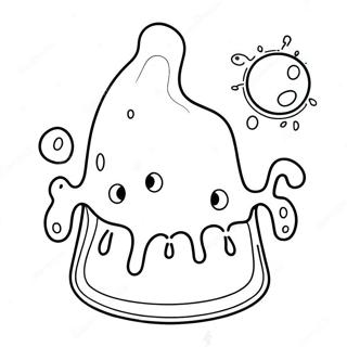 Slime Coloring Pages