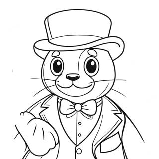 Tuxedo Sam Coloring Page | Tuxedo Sam coloring page