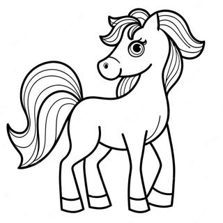 Baby Horse Coloring Page | Baby Horse coloring page