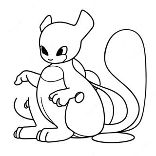 Mewtwo Coloring Page | Mewtwo coloring page