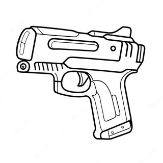 Nerf Gun Coloring Page | Nerf Gun coloring page