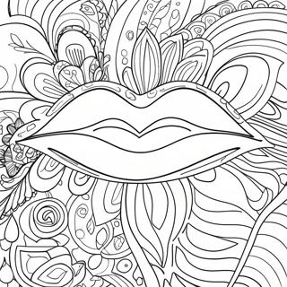 Lips Coloring Page | Lips coloring page
