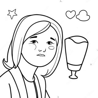 Sadness and Hope Coloring Page | Depression coloring page