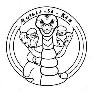 Cobra Kai Logo Coloring Page | Cobra Kai coloring page