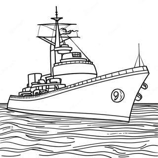 Battleship Coloring Page | Battleship coloring page