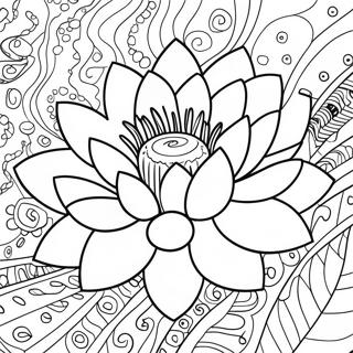 Lotus Flower Coloring Page | Lotus coloring page