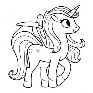 Sparkling Princess Celestia Coloring Page | Princess Celestia coloring page