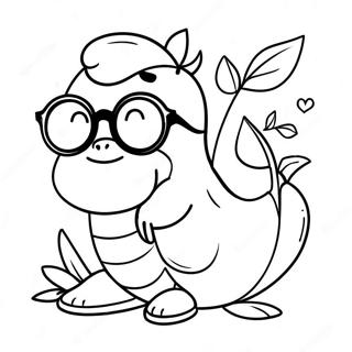 Cute Banana with Sunglasses Coloring Page | Banana coloring page