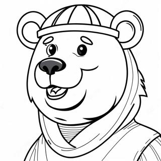 Chicago Bears Mascot Coloring Page | Chicago Bears coloring page
