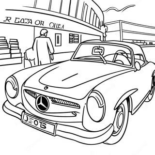 Mercedes Coloring Page | Mercedes coloring page