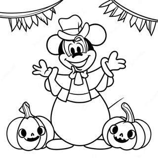 Large Disney Halloween Coloring Page | Large Disney Halloween coloring page