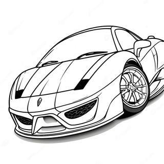 Luxus Supercar Sportwagen Ausmalbild | Supersportwagen Ausmalbild