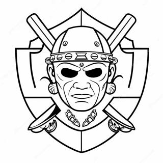 Raiders Logo Coloring Page | Raiders coloring page